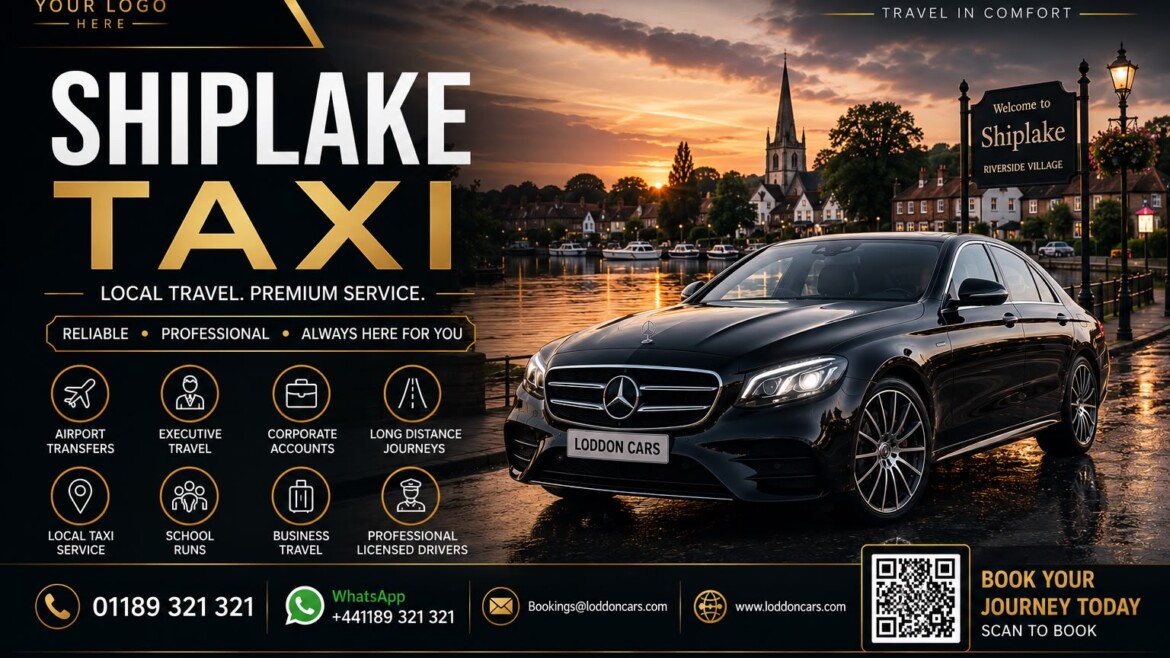 Shiplake Taxi by Loddon Cars providing reliable local taxi services and airport transfers in Shiplake, Oxfordshire.