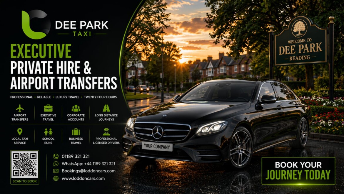 Loddon Cars vehicle travelling through Dee Park in West Reading