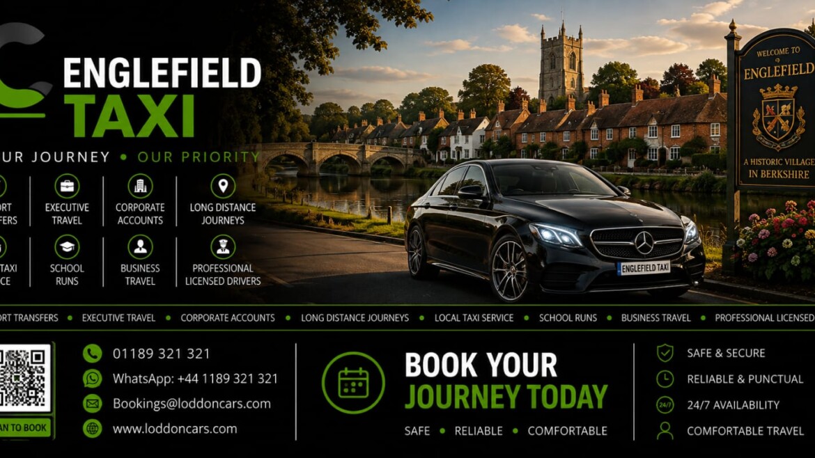 Loddon Cars executive vehicle outside Englefield Estate