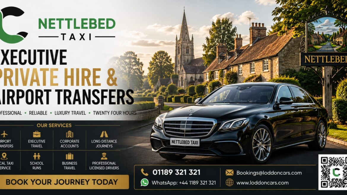 Loddon Cars executive vehicle travelling through Nettlebed village