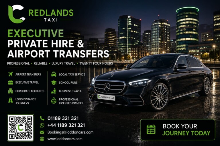 Loddon Cars vehicle travelling along Redlands Road in Reading