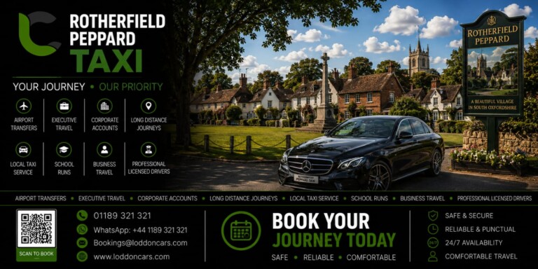 Loddon Cars executive vehicle in Rotherfield Peppard village