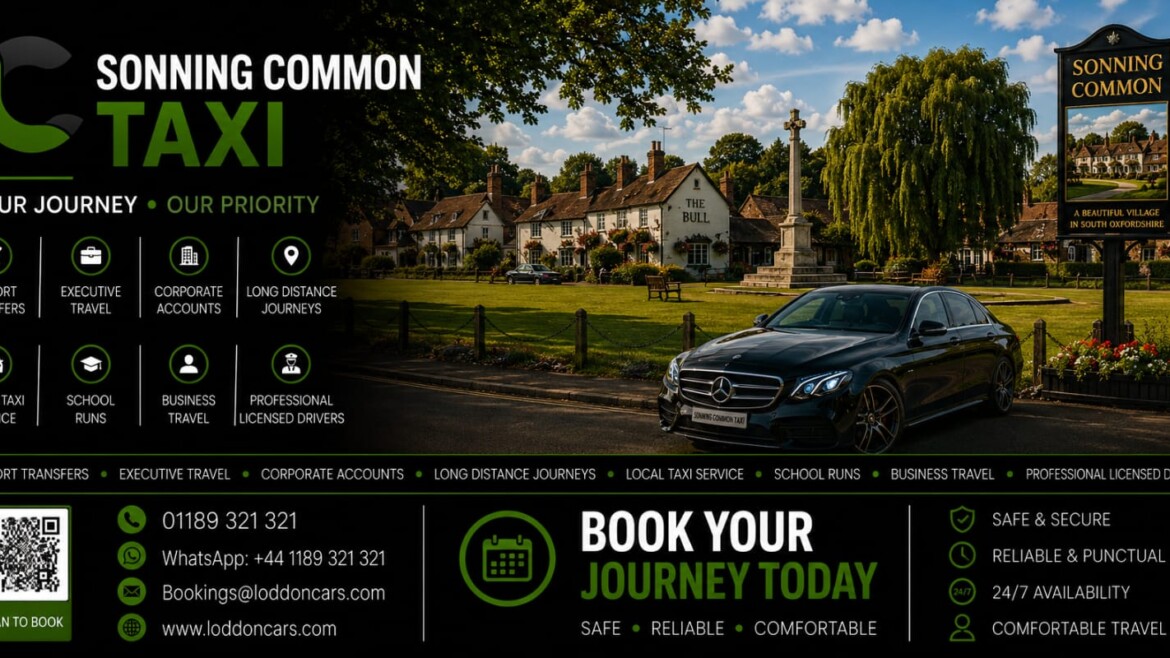 Loddon Cars executive vehicle in Sonning Common village centre