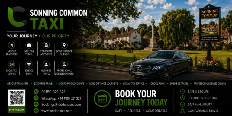 Loddon Cars executive vehicle in Sonning Common village centre