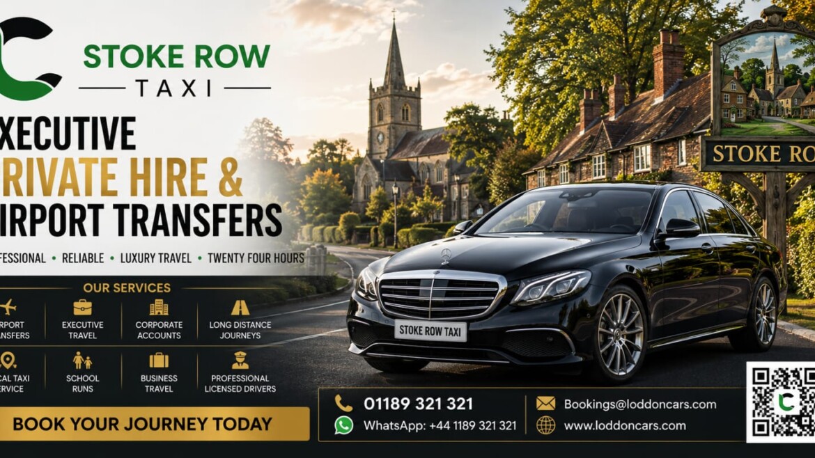 Loddon Cars executive vehicle travelling through Stoke Row village