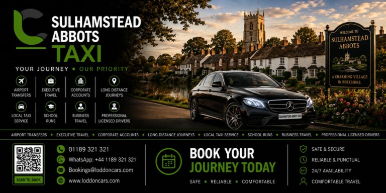 Loddon Cars executive vehicle in Sulhamstead Abbots countryside