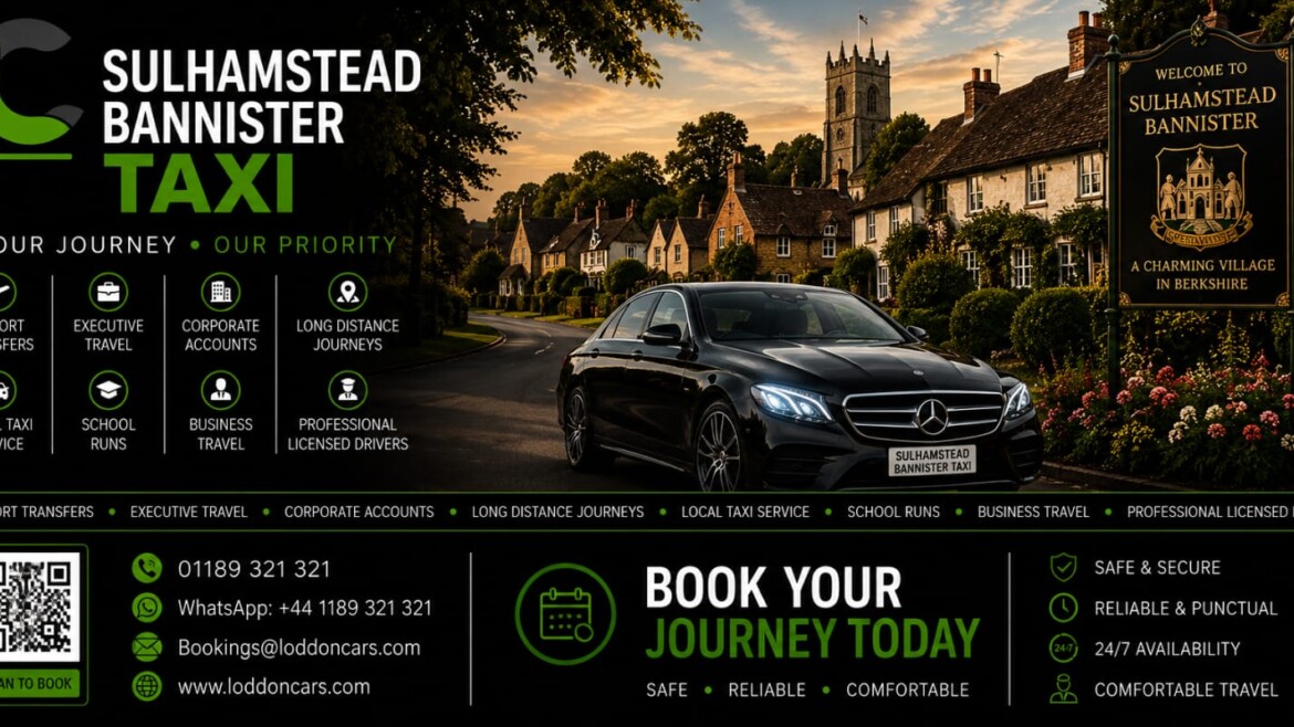 Loddon Cars executive vehicle in Sulhamstead Bannister countryside