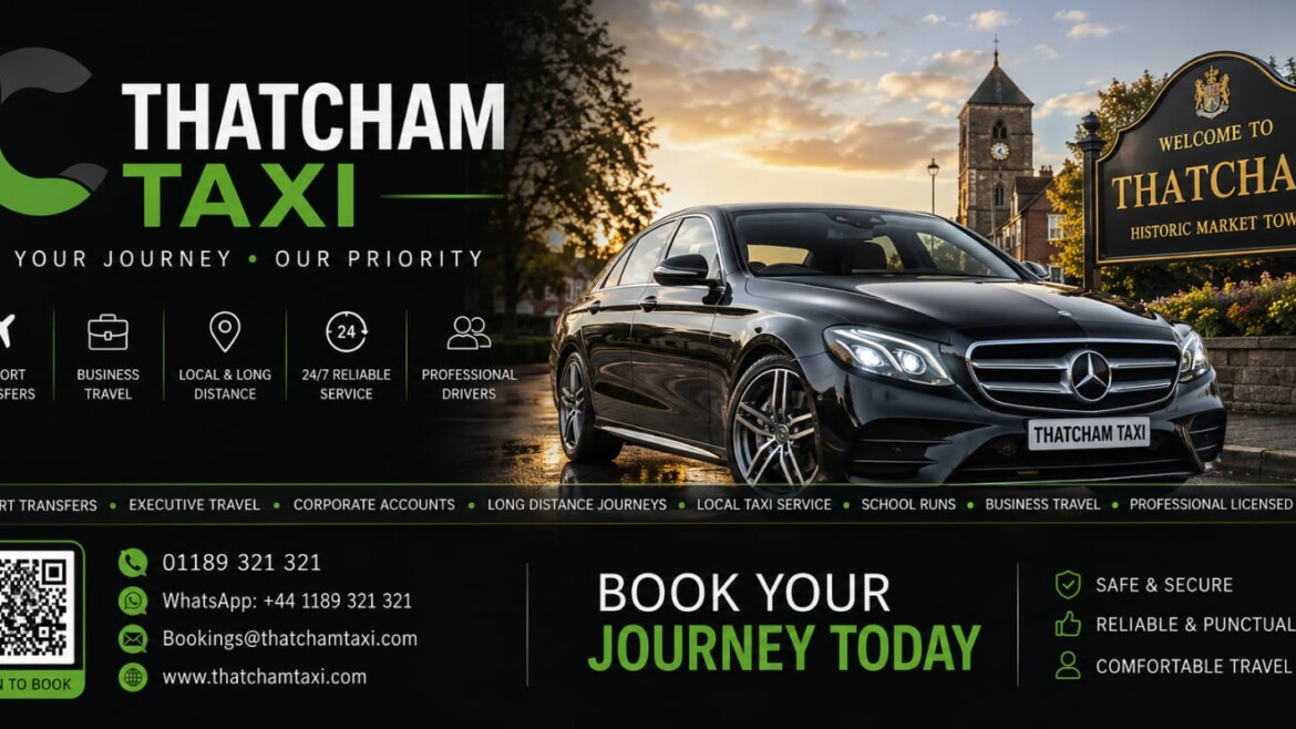 Luxury Loddon Cars executive vehicle in Thatcham town centre