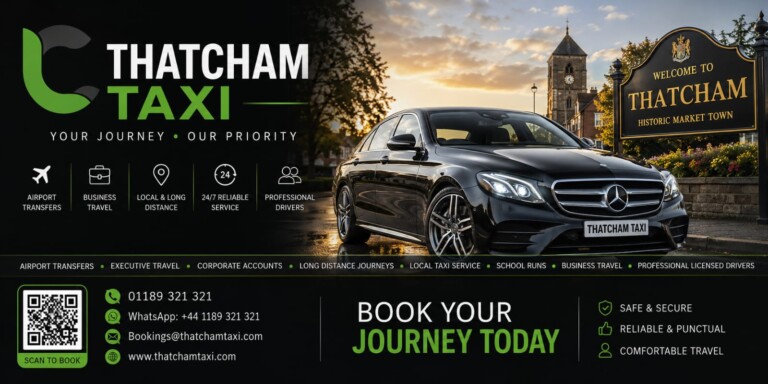 Luxury Loddon Cars executive vehicle in Thatcham town centre