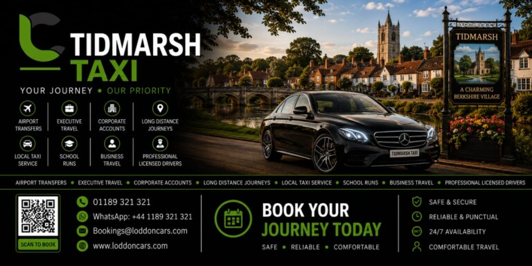 Loddon Cars executive vehicle in Tidmarsh village countryside